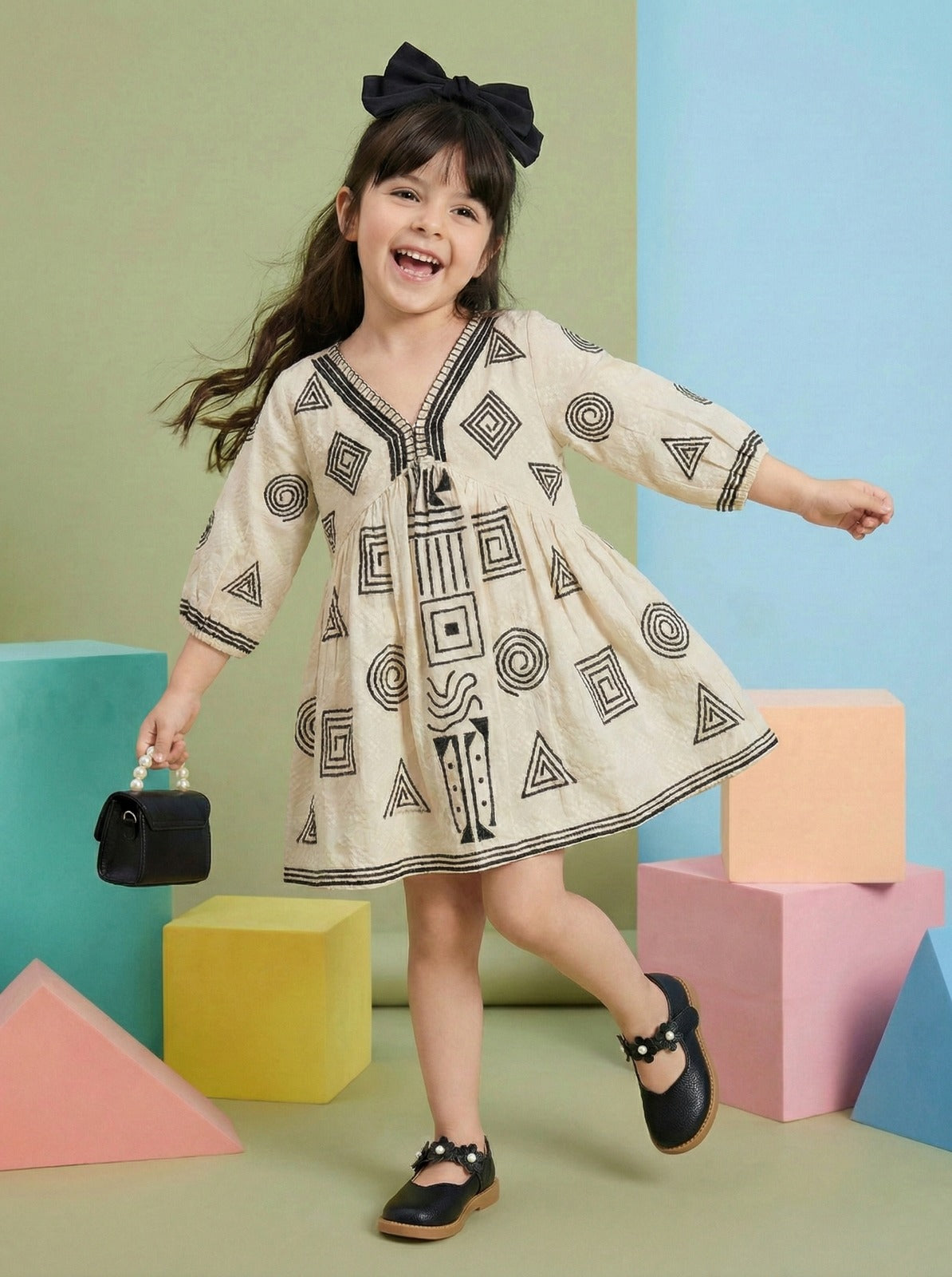 Geometric Grace Dress