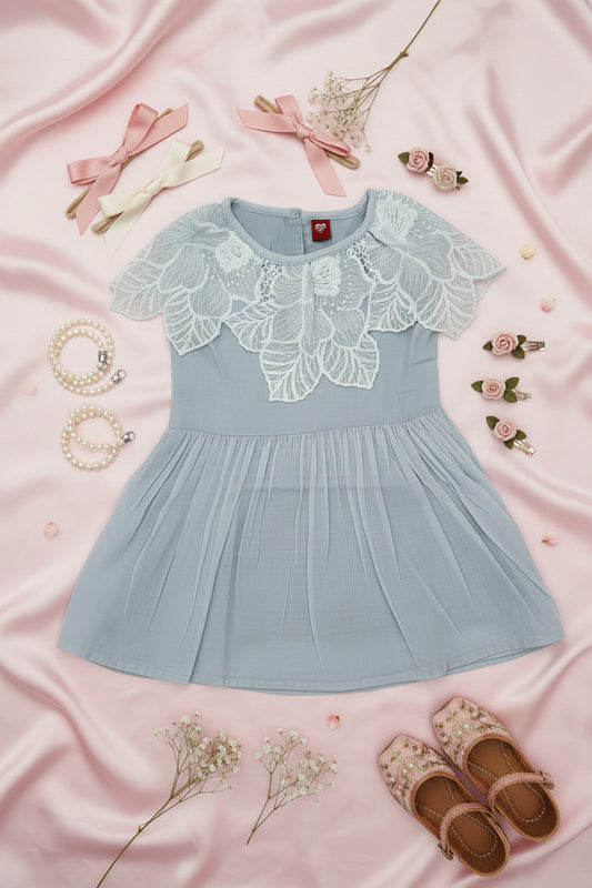 Blue Cotton Frock