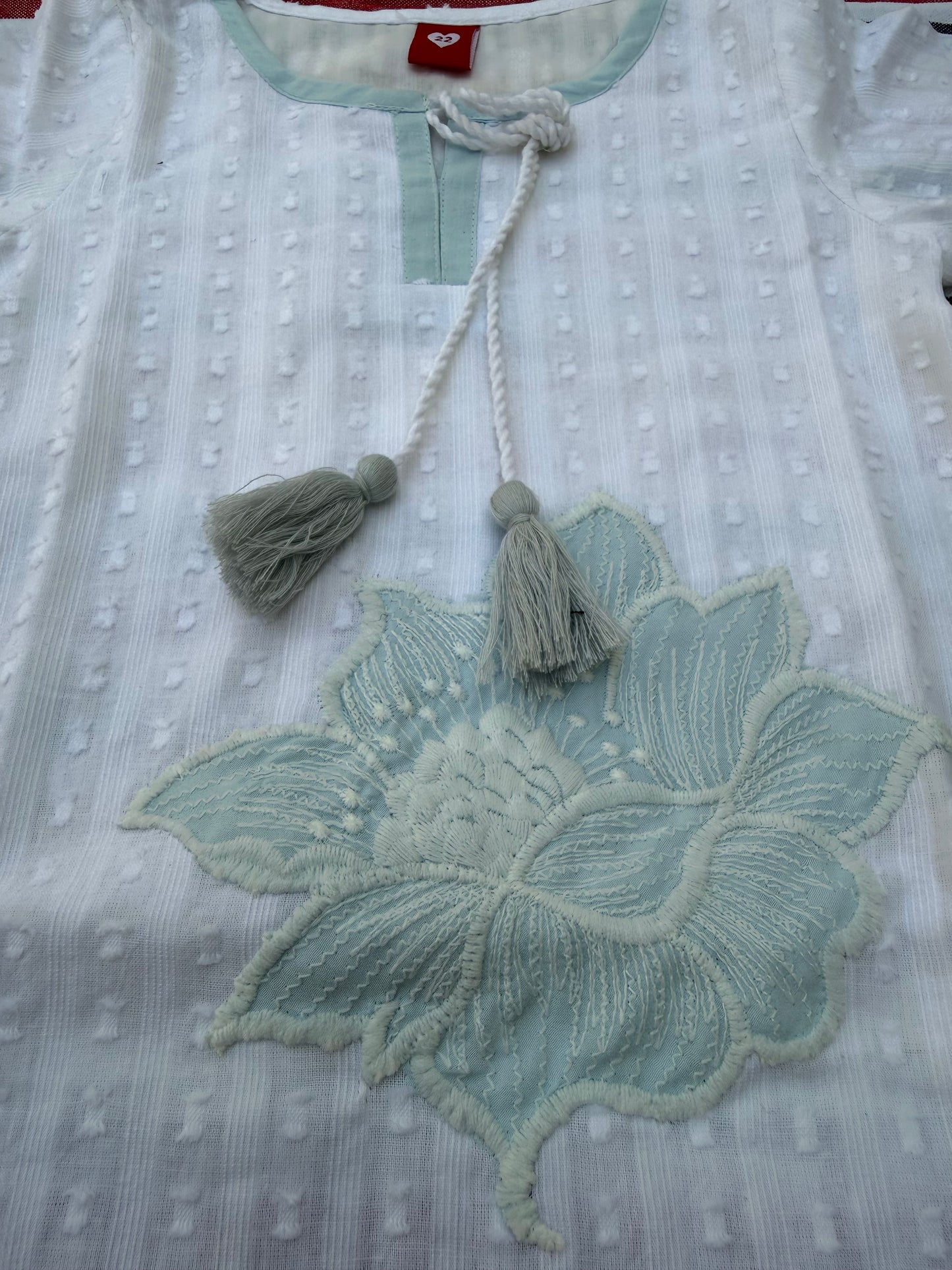 Off White Straight Kurti