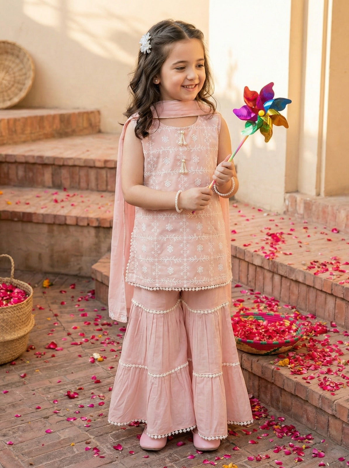 Rosy Charm Sharara