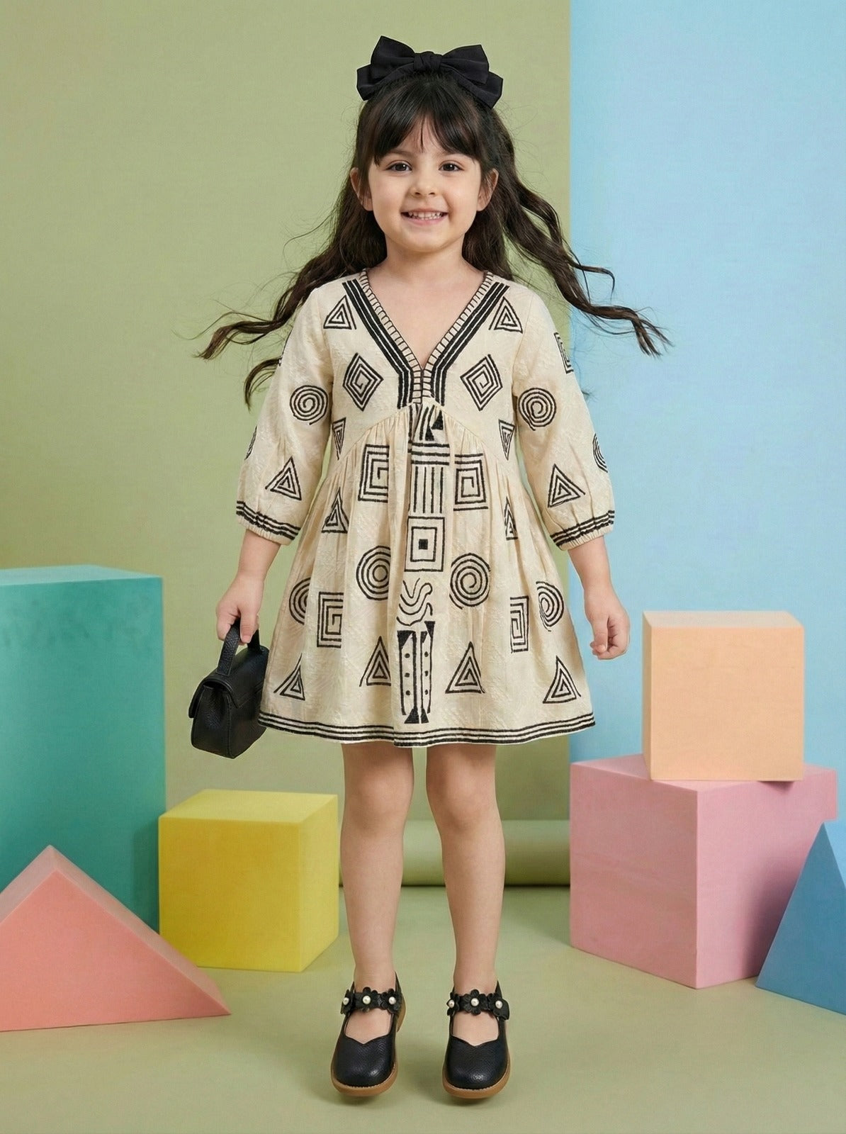 Geometric Grace Dress