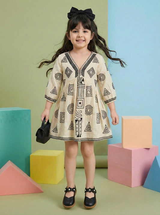 Geometric Grace Dress