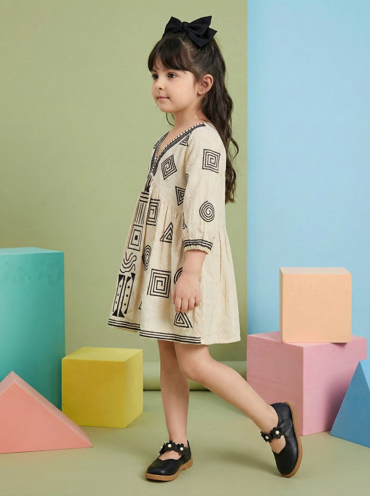 Geometric Grace Dress