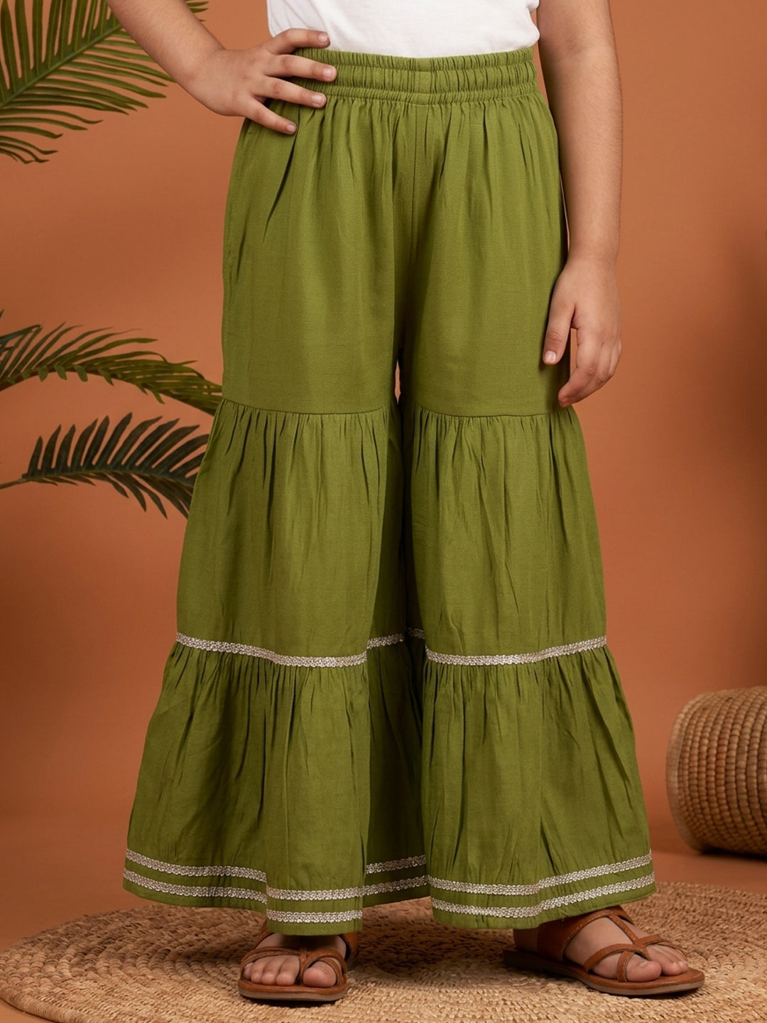 Olive Ethnic Elegance