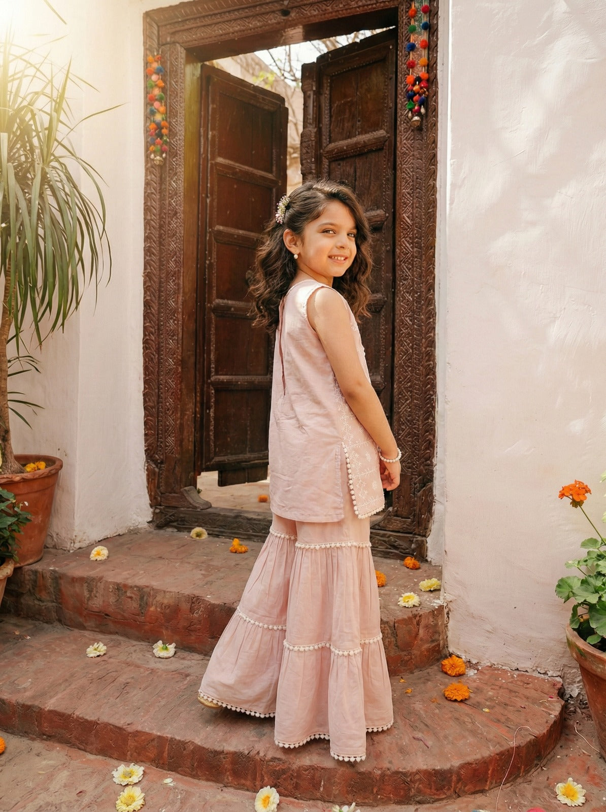 Rosy Charm Sharara