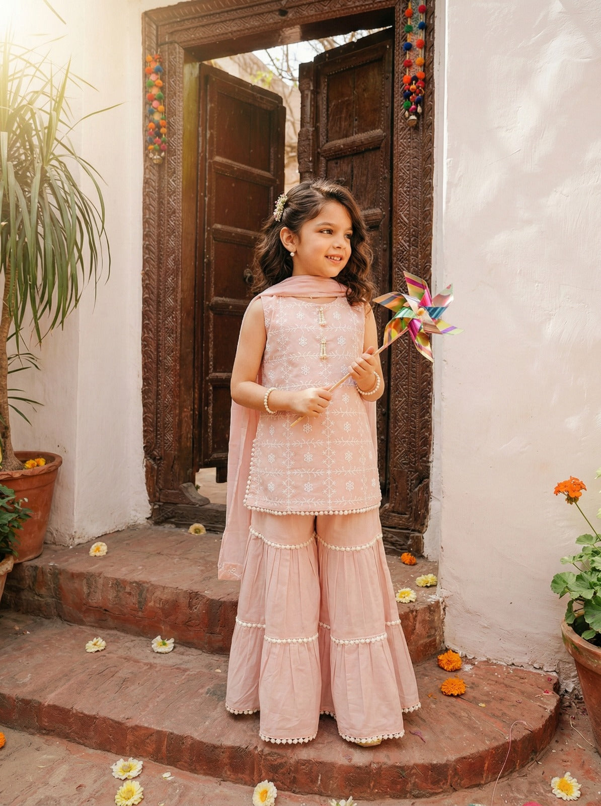 Rosy Charm Sharara