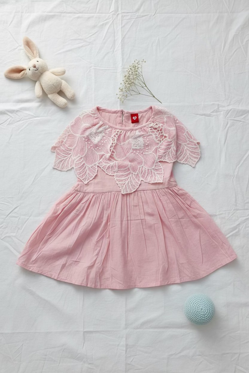 Pink Cotton Frock