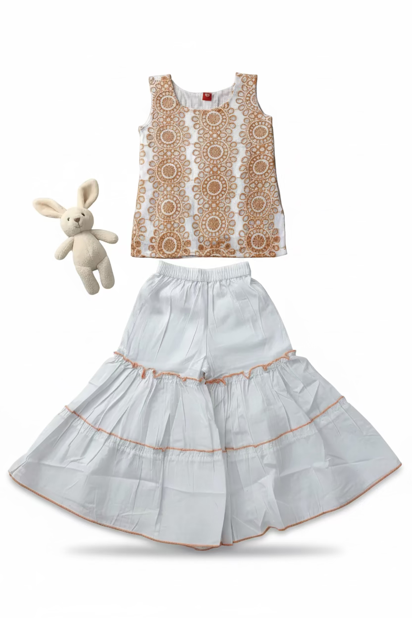 Embroideried Kurti Sharara