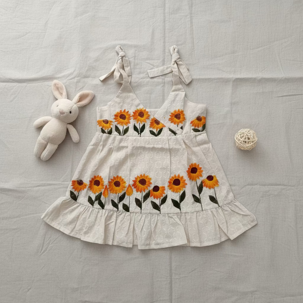 Sunflower Print Frock