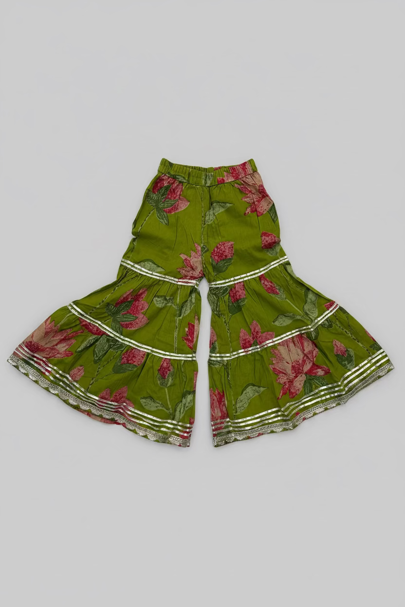 Green Kurti Sharara