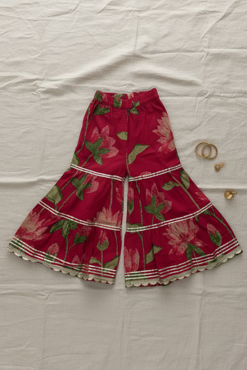 Pink Kurti Sharara