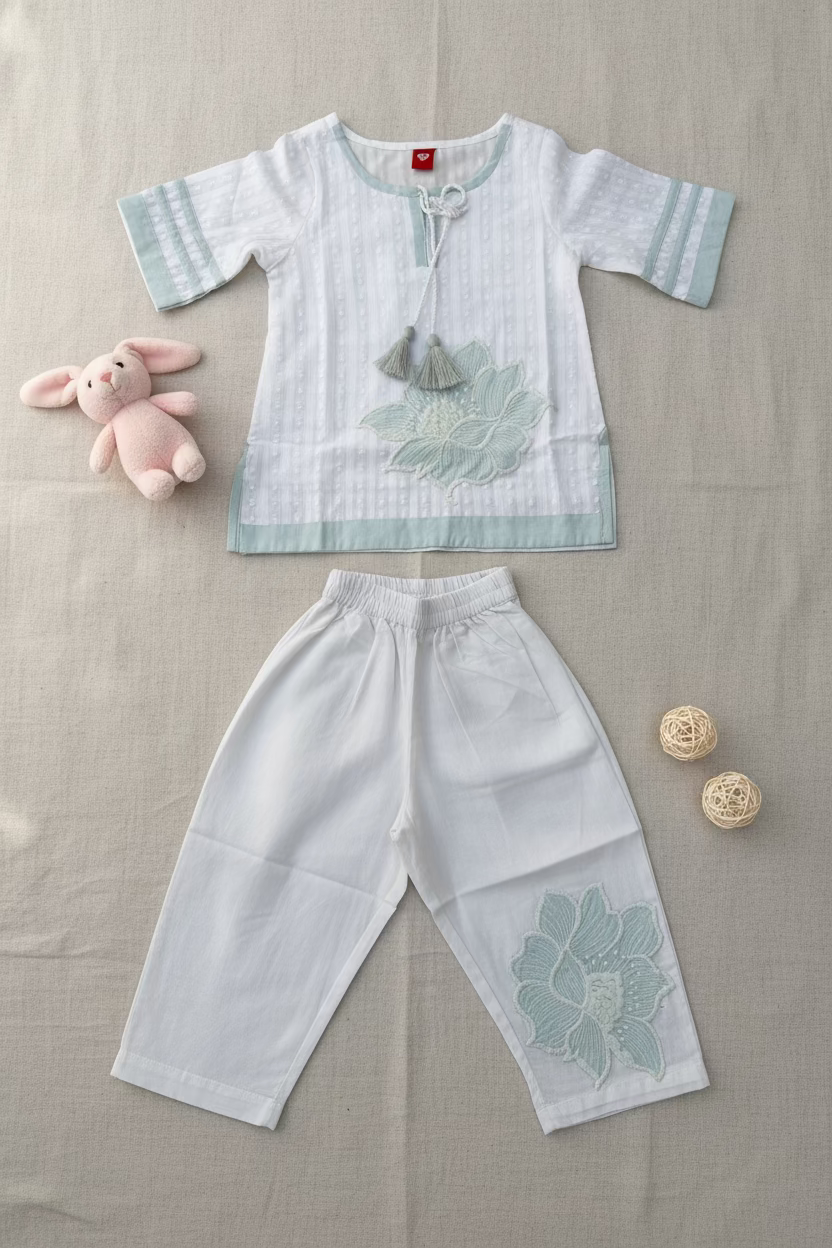 Off White Straight Kurti
