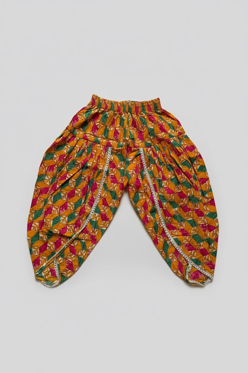Yellow Embroidery Booti