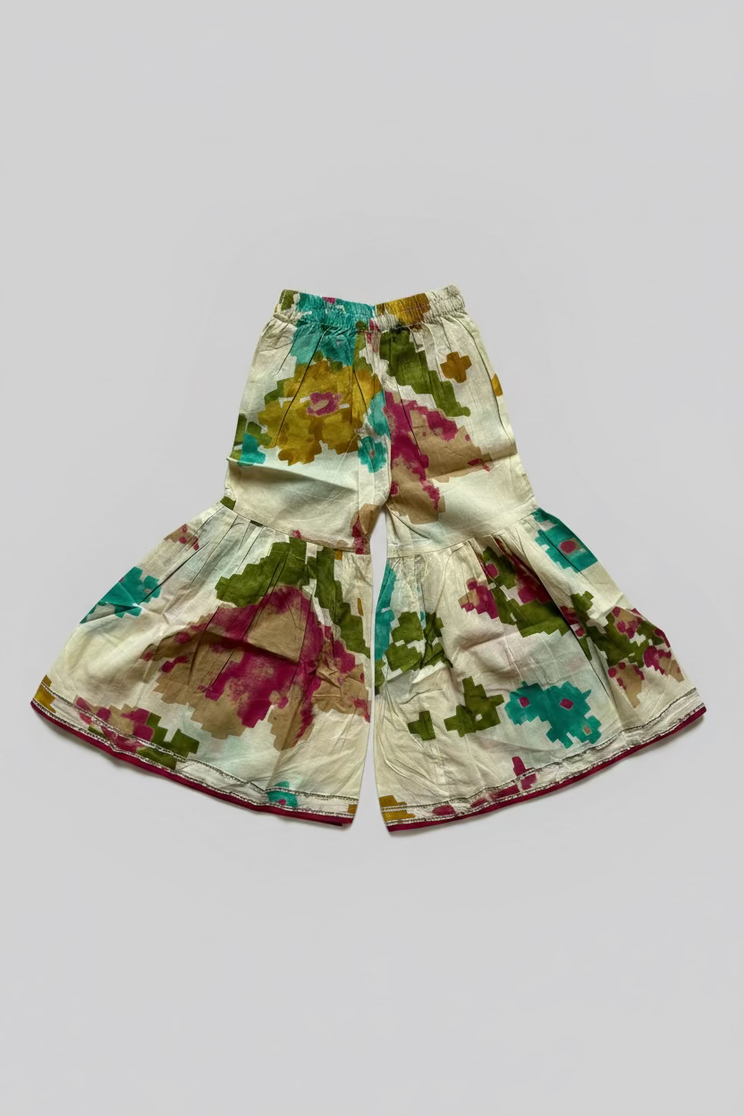 Multi Embroidery Sharara