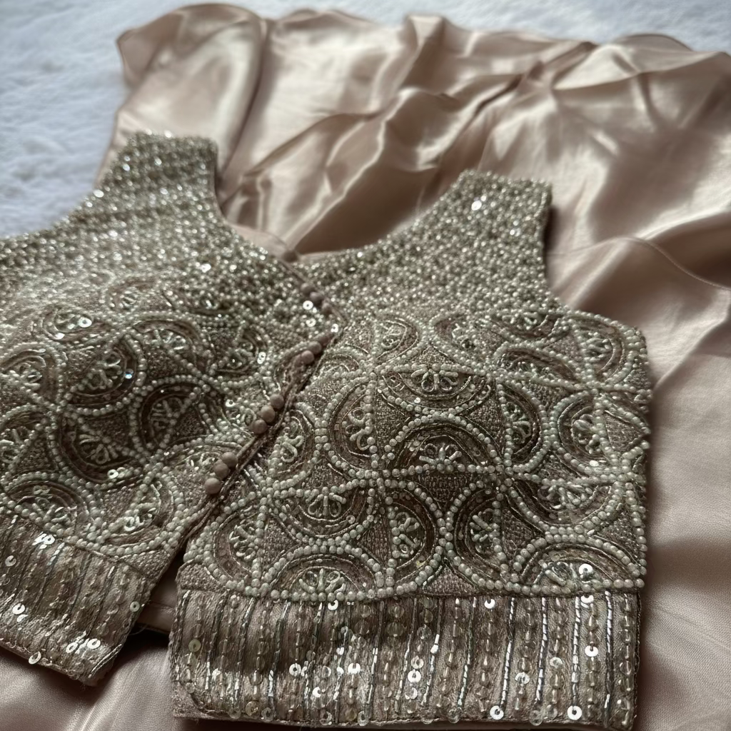 Champagne-gold Lehenga