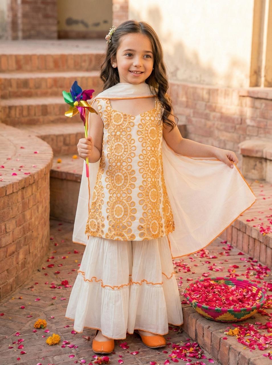 Embroideried Kurti Sharara
