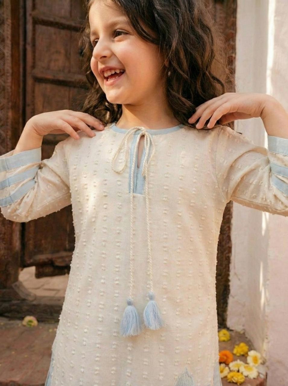 Off White Straight Kurti