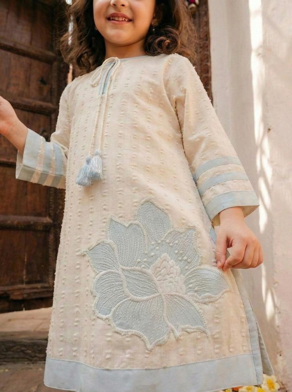 Off White Straight Kurti