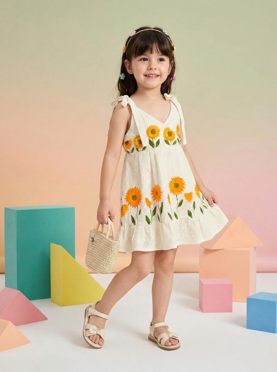 Sunflower Print Frock