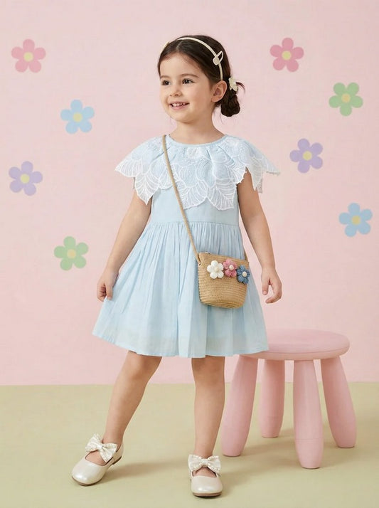Blue Cotton Frock