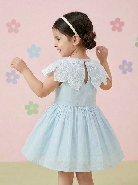 Blue Cotton Frock