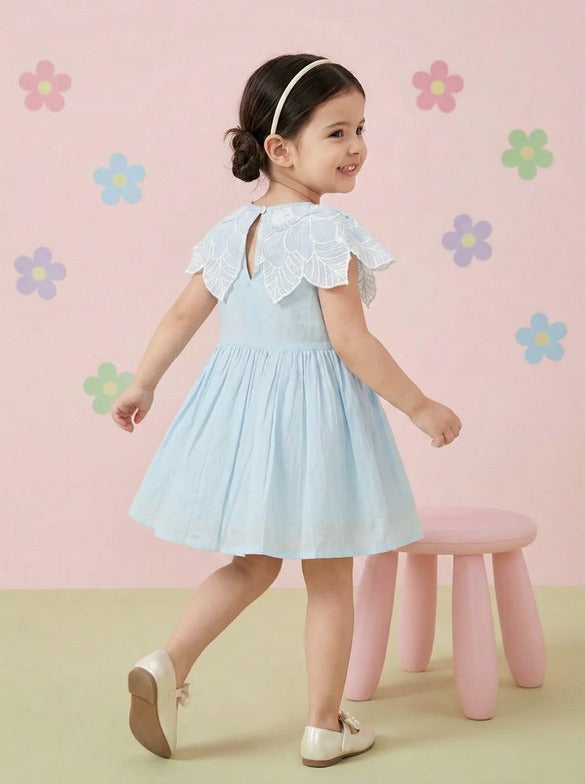 Blue Cotton Frock
