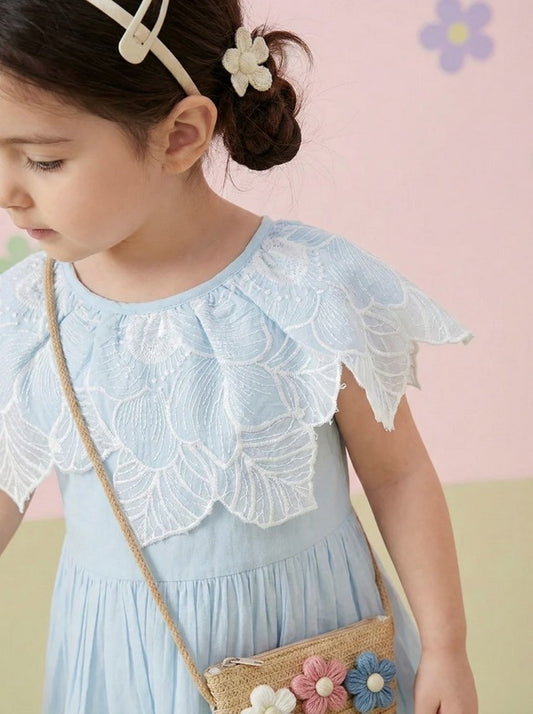 Blue Cotton Frock